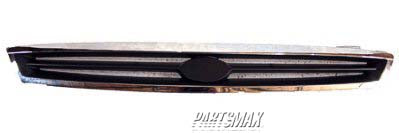 860 | 2001-2002 KIA RIO Grille assy bright | KI1200101|0K34A50710