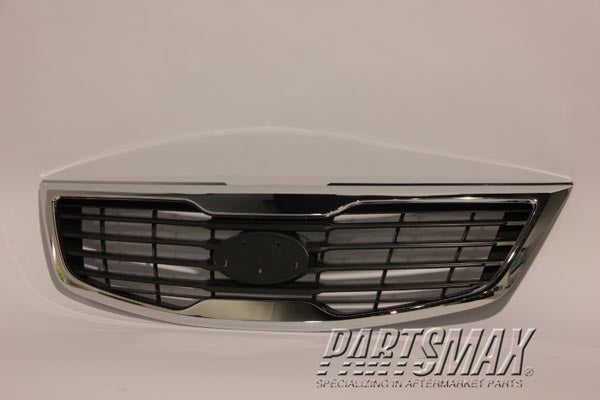 1200 | 2011-2012 KIA SPORTAGE Grille assy 2.4L; Black Insert; w/Chrome Molding; Glossy Finish | KI1200147|863503W000