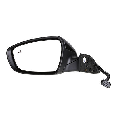 1320 | 2017-2018 KIA FORTE LT Mirror outside rear view Sedan; w/Blind Spot Detection; w/Signal Lamp; w/P/Lamp; Pwr-Folding; PTM | KI1320215|87610B0040