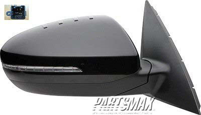1321 | 2011-2013 KIA OPTIMA RT Mirror outside rear view HYBRID; Power; Manual Folding; Heated; PTM | KI1321153|876202T130