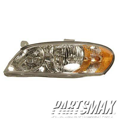2502 | 2002-2004 KIA SPECTRA LT Headlamp assy composite 4dr sedan; early design | KI2502111|0K2NB51040B