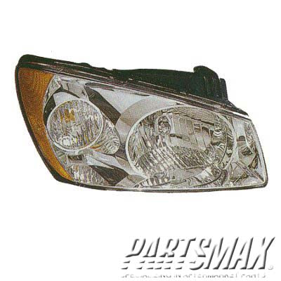 2502 | 2004-2006 KIA SPECTRA LT Headlamp assy composite 4dr sedan; new design | KI2502116|921012F030