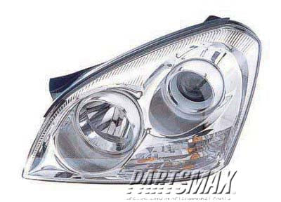 2502 | 2007-2009 KIA MAGENTIS LT Headlamp assy composite w/o Appearance Pkg; From 4-16-07 | KI2502132|921012G080
