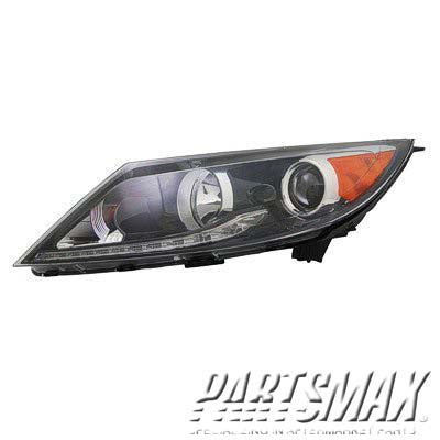 2502 | 2011-2012 KIA SPORTAGE LT Headlamp assy composite SX; Halogen; w/LED Driving Lamps | KI2502149|921013W150