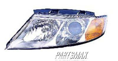 2502 | 2009-2010 KIA MAGENTIS LT Headlamp assy composite Chrome Bezel | KI2502151|921012G530