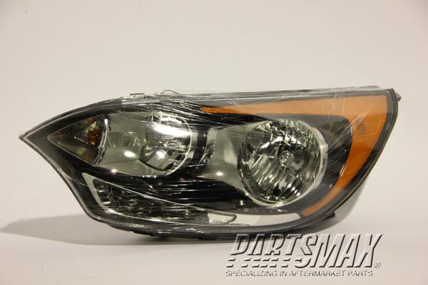 2502 | 2012-2017 KIA RIO LT Headlamp assy composite H/B; w/o LED Position Lamp | KI2502154|921011W340
