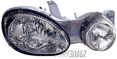 1160 | 2000-2002 KIA SPECTRA RT Headlamp assy composite 4dr hatchback; to 5/01 | KI2503107|0K2DJ51030