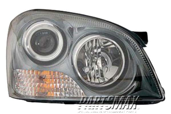 2503 | 2007-2009 KIA MAGENTIS RT Headlamp assy composite w/Appearance Pkg; From 4-16-07 | KI2503137|921022G070