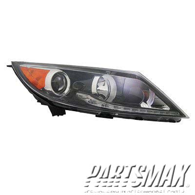 2503 | 2011-2012 KIA SPORTAGE RT Headlamp assy composite SX; Halogen; w/LED Driving Lamps | KI2503149|921023W150