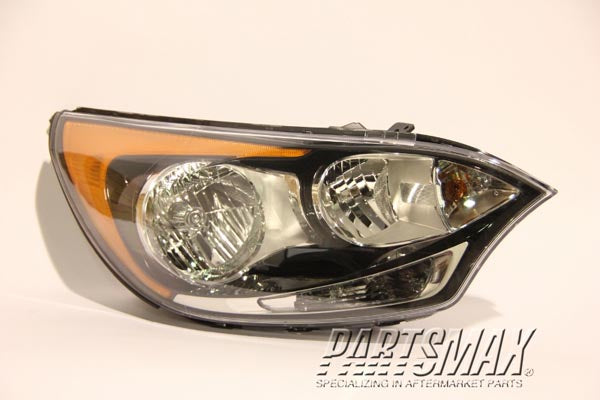 2503 | 2012-2017 KIA RIO RT Headlamp assy composite H/B; w/o LED Position Lamp | KI2503154|921021W340