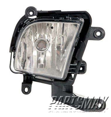2593 | 2010-2010 KIA FORTE RT Fog lamp assy Sedan | KI2593120|922021M000