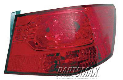 2805 | 2010-2013 KIA FORTE RT Taillamp assy outer Sedan | KI2805101|924021M010