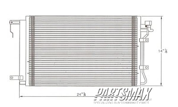 3030 | 2007-2009 KIA SPECTRA Air conditioning condenser all | KI3030122|976062F001