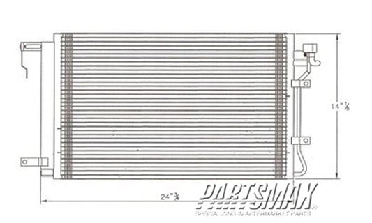 3030 | 2007-2009 KIA SPECTRA Air conditioning condenser all | KI3030122|976062F001
