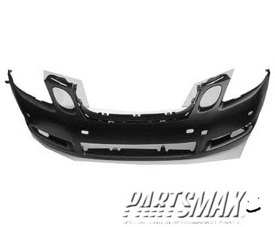 1000 | 2006-2007 LEXUS GS430 Front bumper cover w/Headlamp Washer; w/Park Sensor; prime | LX1000151|5211930968