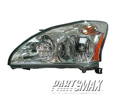 2502 | 2007-2009 LEXUS RX350 LT Headlamp assy composite Halogen; USA Built | LX2502135|811500E010