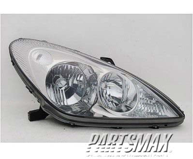 2503 | 2002-2003 LEXUS ES300 RT Headlamp assy composite w/HID lamps; w/o bulbs or sockets | LX2503117|8114533461
