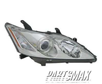 2503 | 2007-2009 LEXUS ES350 RT Headlamp assy composite w/o HID | LX2503134|8113033670
