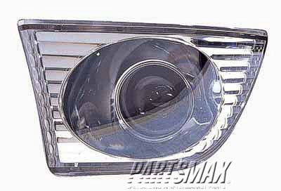 1580 | 2002-2002 LEXUS IS300 LT Fog lamp lens/housing Sedan; White | LX2594102|8122153031