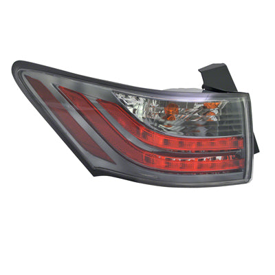 2804 | 2011-2013 LEXUS CT200h LT Taillamp assy outer Lens/Housing; On Body | LX2804106|8156176010