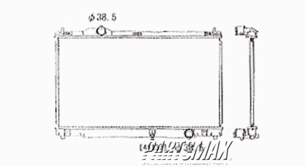 3010 | 2007-2011 LEXUS GS350 Radiator assembly w/6 cyl engine | LX3010129|1640031370