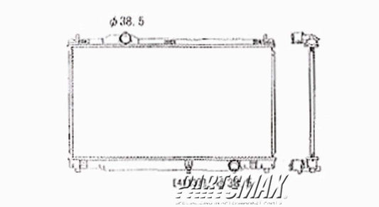 3010 | 2007-2011 LEXUS GS350 Radiator assembly w/6 cyl engine | LX3010129|1640031370