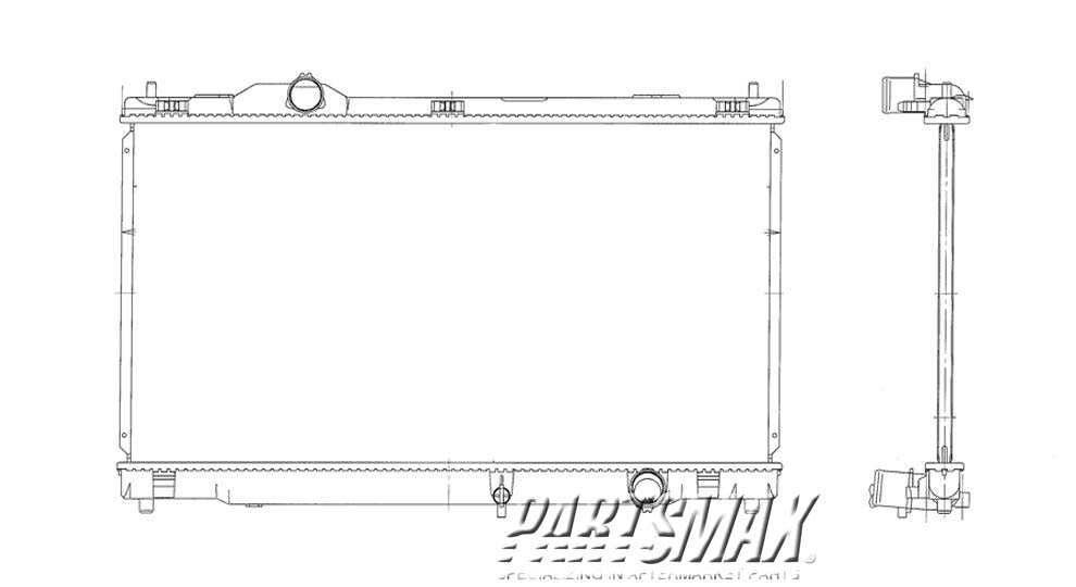 2870 | 2006-2013 LEXUS IS250 Radiator assembly all | LX3010135|1640031440