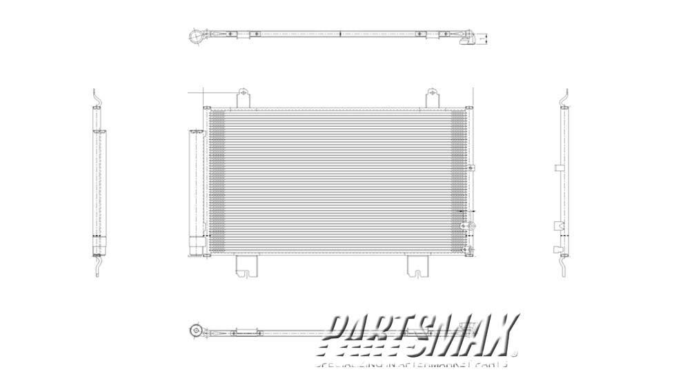 3030 | 2007-2007 LEXUS GS430 Air conditioning condenser all | LX3030117|8846030871