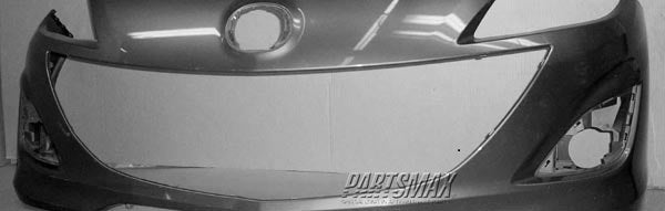 1000 | 2010-2013 MAZDA 3 Front bumper cover 2.3L; H/B; prime | MA1000232|BBN650031EBB
