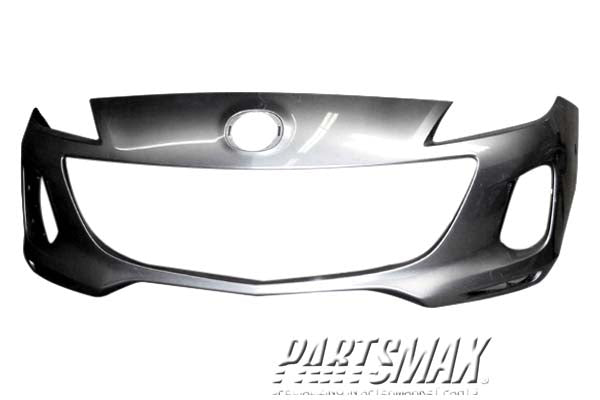 250 | 2012-2013 MAZDA 3 Front bumper cover 2.0L|2.5L; prime | MA1000235|BGV450031EBB