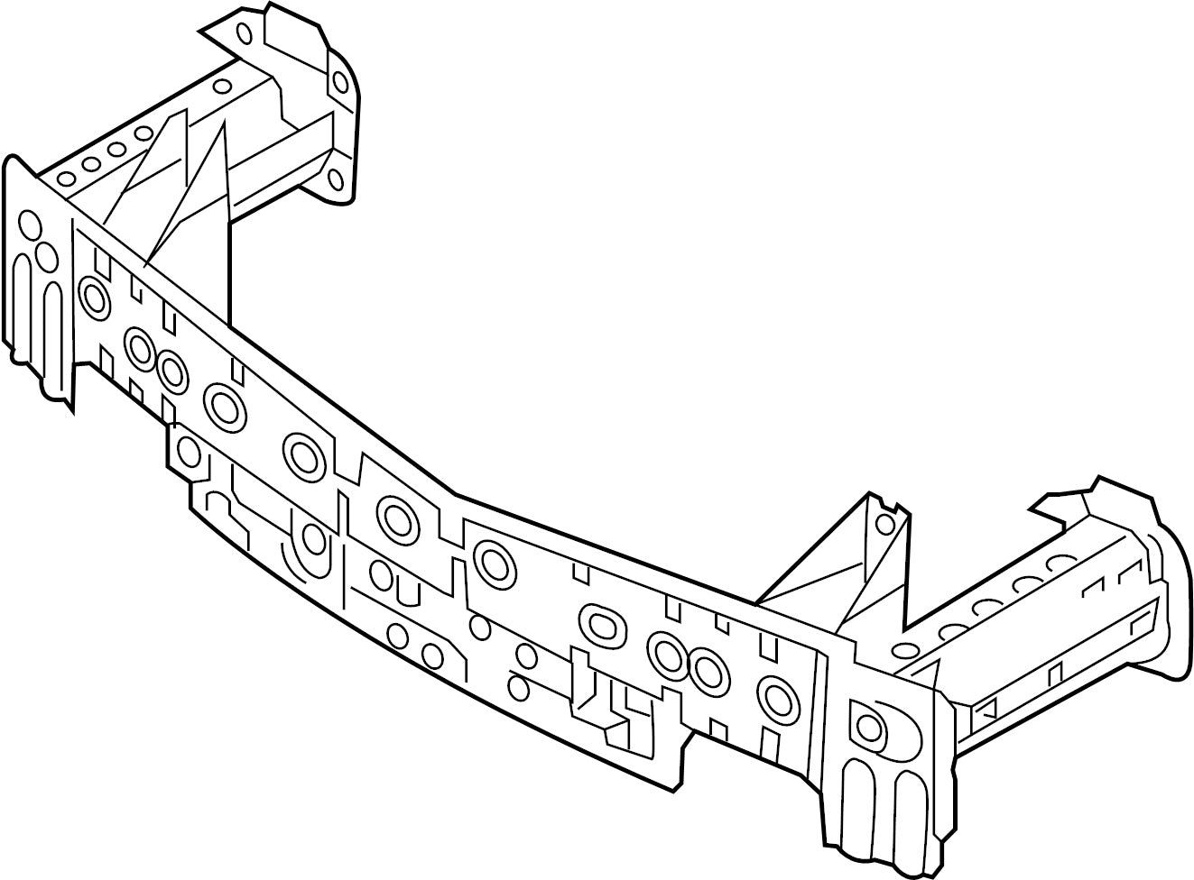 300 | 2016-2021 MAZDA CX-3 Front bumper reinforcement | MA1006154|DB4F50070B