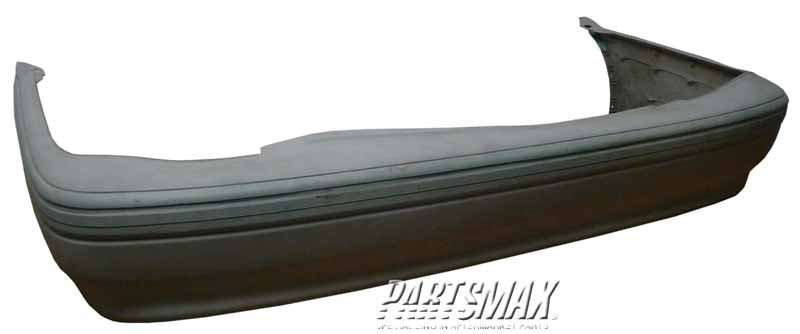 1100 | 1988-1992 MAZDA 626 Rear bumper cover USA; black finish | MA1100148|MA1100148