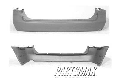1100 | 2002-2006 MAZDA MPV Rear bumper cover w/o side moldings; prime | MA1100154|LC7050221D8P