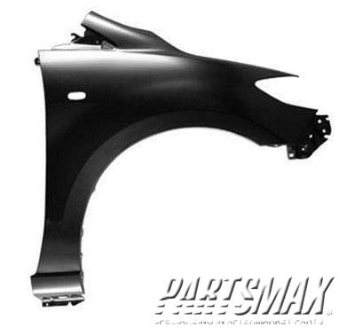 1241 | 2006-2009 MAZDA 5 RT Front fender assy w/o Signal Lamp Hole; w/o Rocker Mldgs | MA1241157|C23552111C