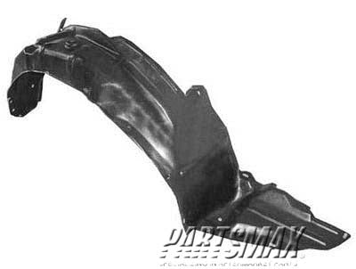 1249 | 2002-2003 MAZDA PROTEGE5 RT Front fender inner panel fender liner; 4dr hatchback | MA1249113|B30P56130A