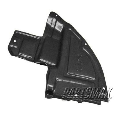 160 | 2007-2009 MAZDA CX-9 RT Front fender splash shield  | MA1251113|TD1156132A