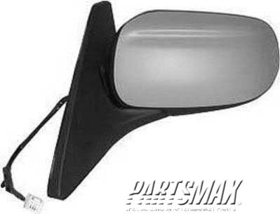 1320 | 1999-2003 MAZDA PROTEGE LT Mirror outside rear view non-heated power remote; w/smooth cap; black - paint to match; w/2 speakers | MA1320131|BJ0J69180E92
