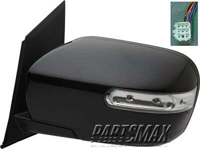 1320 | 2007-2012 MAZDA CX-7 LT Mirror outside rear view Power; Heated; w/Signal Lamp; w/o BLIS; Code A3F; PTM | MA1320166|EG2769180APZ