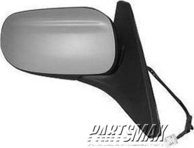 1321 | 1999-2003 MAZDA PROTEGE RT Mirror outside rear view non-heated power remote; w/smooth cap; black - paint to match | MA1321131|BJ0J69120E92