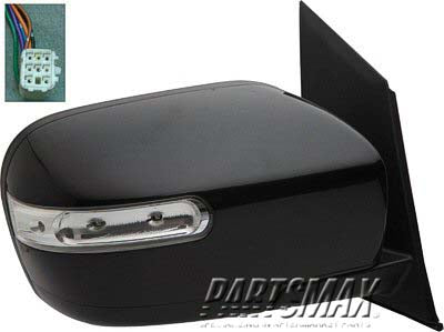 1321 | 2007-2012 MAZDA CX-7 RT Mirror outside rear view Power; Heated; w/Signal Lamp; w/o BLIS; Code A3F; PTM | MA1321166|EG2769120APZ