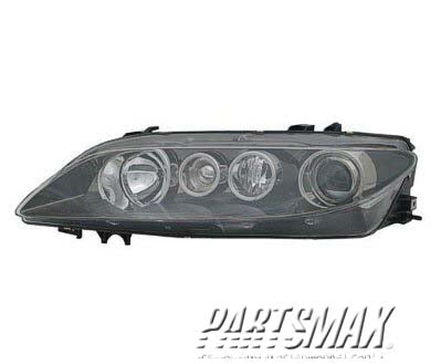 2502 | 2006-2008 MAZDA 6 LT Headlamp assy composite standard type; w/halogen | MA2502134|GP7A510L0B