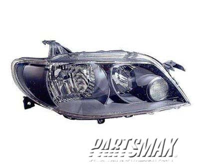 2503 | 2002-2003 MAZDA PROTEGE5 RT Headlamp assy composite 4dr hatchback; w/metal coat bezel; w/o bulbs or sockets | MA2503130|BP4F510K0