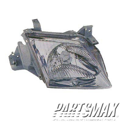 2518 | 2000-2001 MAZDA MPV LT Headlamp lens/housing all | MA2518104|LC62510L0B