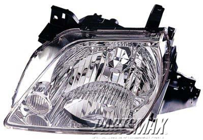 2518 | 2002-2003 MAZDA MPV LT Headlamp lens/housing all | MA2518109|LD47510L0C