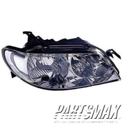 1172 | 2002-2003 MAZDA PROTEGE5 RT Headlamp lens/housing 4dr hatchback; w/aluminum bezel | MA2519106|BN5V510K0C