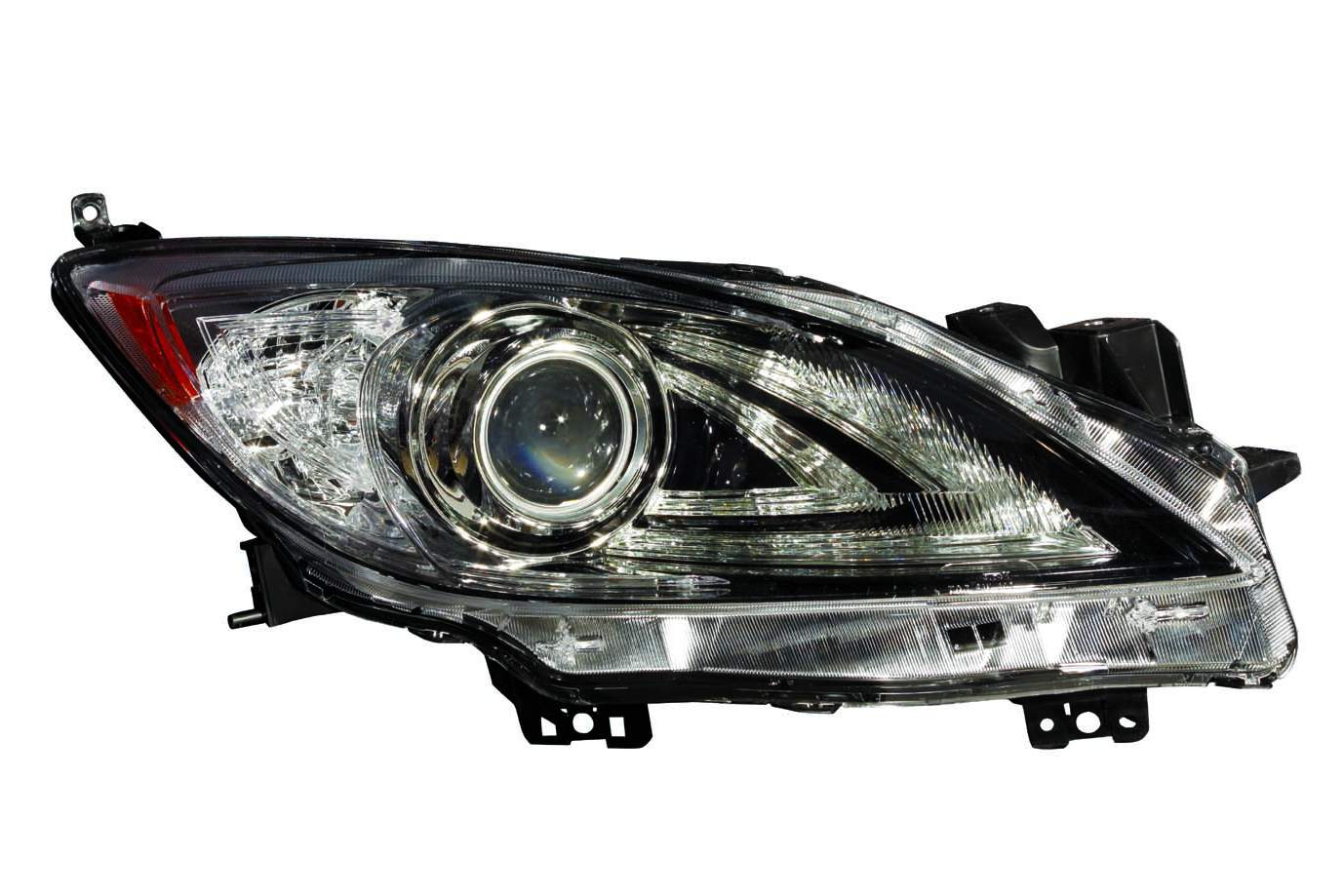 2519 | 2010-2013 MAZDA 3 RT Headlamp lens/housing Sedan; HID; w/o Auto Level Control; w/DRL | MA2519149|BBN251031S