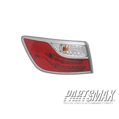 2804 | 2010-2012 MAZDA CX-9 LT Taillamp assy outer On Body | MA2804110|TE6951160E