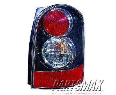 2819 | 2004-2006 MAZDA MPV RT Taillamp lens/housing w/rocker molding | MA2819108|LE4651170B