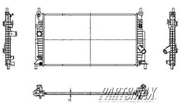3010 | 2010-2011 MAZDA 3 Radiator assembly | MA3010228|LF8M1520YD