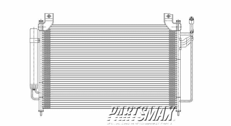 2910 | 2007-2012 MAZDA CX-7 Air conditioning condenser all | MA3030153|EH4461480A